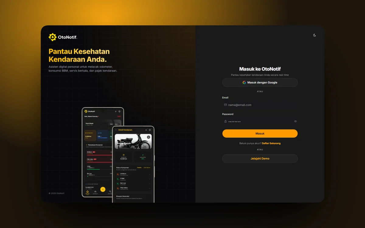 OtoNotif – Vehicle Health Tracker preview 1
