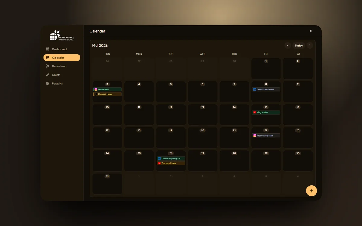 Nanasgunung Content Planner preview 3