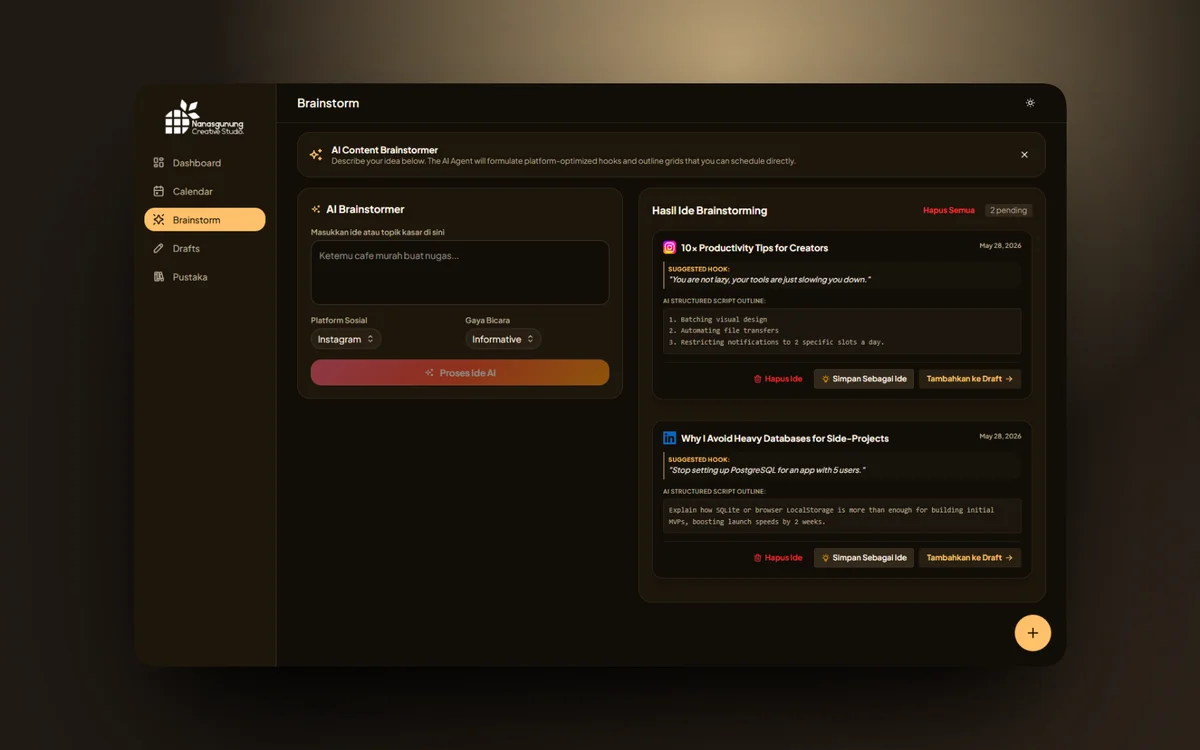 Nanasgunung Content Planner preview 4